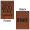 Funny Quotes and Sayings Leatherette Journals - Large - Double Sided - Front & Back View