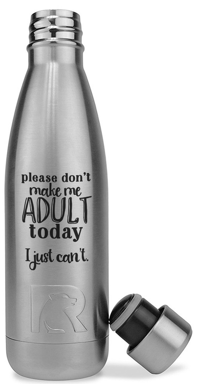 Funny Quotes and Sayings RTIC Bottle - Silver - Engraved Front ...