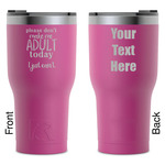 Funny Quotes and Sayings RTIC Tumbler - Magenta - Laser Engraved - Double-Sided