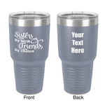 Sister Quotes and Sayings 30 oz Stainless Steel Tumbler - Grey - Double-Sided
