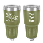 Sister Quotes and Sayings 30 oz Stainless Steel Tumbler - Olive - Double-Sided