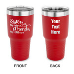 Sister Quotes and Sayings 30 oz Stainless Steel Tumbler - Red - Double Sided