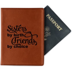 Sister Quotes and Sayings Passport Holder - Faux Leather - Single Sided