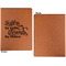 Sister Quotes and Sayings Cognac Leatherette Portfolios with Notepad - Large - Single Sided - Apvl