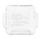 Sister Quotes and Sayings Glass Cake Dish - FRONT (8x8)