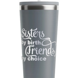 Sister Quotes and Sayings RTIC Everyday Tumbler with Straw - 28oz - Grey - Single-Sided