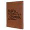 Sister Quotes and Sayings Leatherette Journal - Large - Single Sided - Angle View