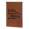 Sister Quotes and Sayings Leatherette Journals - Large - Double Sided - Angled View