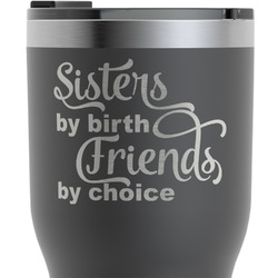 Sister Quotes and Sayings RTIC Tumbler - Black - Engraved Front