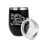 Sister Quotes and Sayings Stainless Wine Tumblers - Black - Single Sided - Alt View