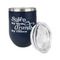 Sister Quotes and Sayings Stainless Wine Tumblers - Navy - Single Sided - Alt View