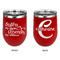 Sister Quotes and Sayings Stainless Wine Tumblers - Red - Double Sided - Approval