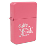 Sister Quotes and Sayings Windproof Lighter - Pink - Single Sided