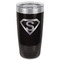 Super Hero Letters Black Polar Camel Tumbler - 20oz - Front