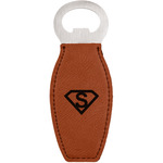 Super Hero Letters Leatherette Bottle Opener