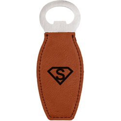 Super Hero Letters Leatherette Bottle Opener