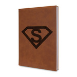 Super Hero Letters Leather Sketchbook - Small - Double Sided (Personalized)