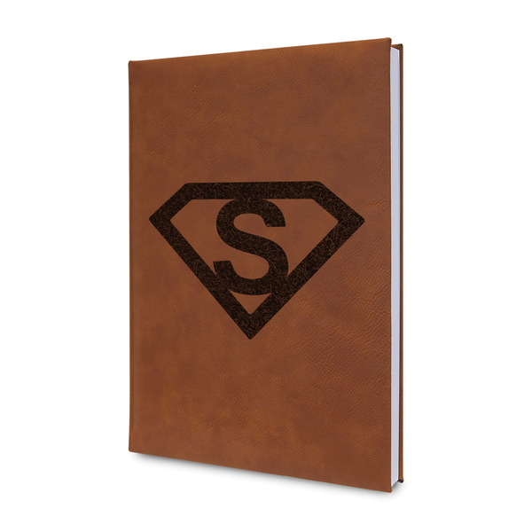 Custom Super Hero Letters Leather Sketchbook - Small - Double Sided (Personalized)