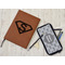 Super Hero Letters Leather Sketchbook - Small - Double Sided - In Context