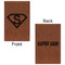 Super Hero Letters Leatherette Sketchbooks - Small - Double Sided - Front & Back View