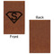 Super Hero Letters Leatherette Sketchbooks - Small - Single Sided - Front & Back View