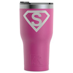 Super Hero Letters RTIC Tumbler - Magenta - Laser Engraved - Single-Sided