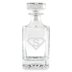 Super Hero Letters Whiskey Decanter - 26 oz Square