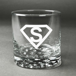 Super Hero Letters Whiskey Glass (Single)