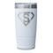 Super Hero Letters White Polar Camel Tumbler - 20oz - Single Sided - Approval