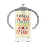 Teacher Gift 12 oz Stainless Steel Sippy Cup (Personalized)