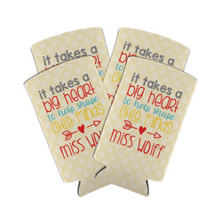 Teacher Gift Can Coolers - Tall 12 oz - Set of 4 (Personalized)