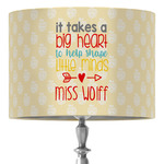 Teacher Gift 16" Drum Lamp Shade - Fabric (Personalized)