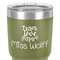 Teacher Quote 30 oz Stainless Steel Ringneck Tumbler - Olive - Close Up