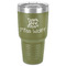 Teacher Quote 30 oz Stainless Steel Ringneck Tumbler - Olive - Front