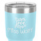 Teacher Quote 30 oz Stainless Steel Ringneck Tumbler - Teal - Close Up