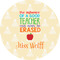 Teacher Quote 4" Multipurpose Round Labels - Single Sticker