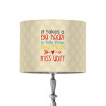 Teacher Gift 8" Drum Lamp Shade - Fabric (Personalized)