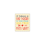 Teacher Gift Canvas Print - 8" x 10" (Personalized)