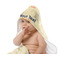 Teacher Quote Baby Hooded Towel on Child