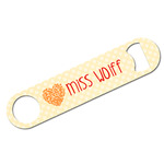 Teacher Gift Bar Bottle Opener - White (Personalized)