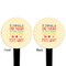 Teacher Quote Black Plastic 4" Food Pick - Round - Double Sided - Front & Back