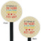 Teacher Quote Black Plastic 5.5" Stir Stick - Double Sided - Round - Front & Back