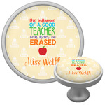 Teacher Gift Cabinet Knob - Silver (Personalized)