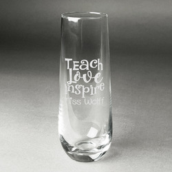 Bulk Custom Engraved Champagne Glasses with Logo