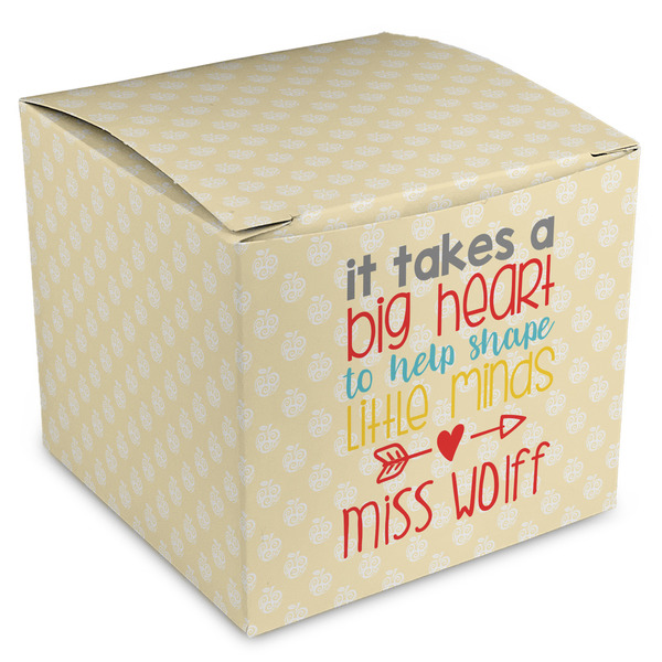 Custom Teacher Gift Cube Favor Box (Personalized)