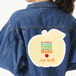 Teacher Gift Twill Iron On Patches - Custom Shape - 3XL - Set of 4 (Personalized)