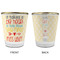 Teacher Quote Glass Shot Glass - with gold rim - APPROVAL