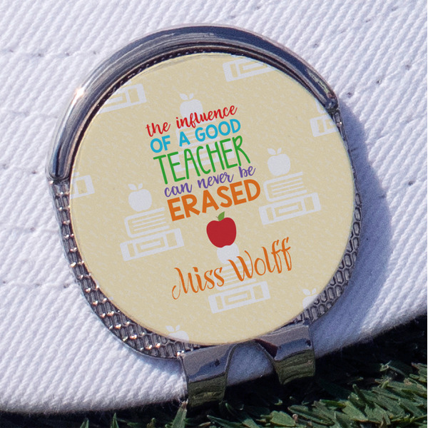 Custom Teacher Gift Golf Ball Marker - Hat Clip (Personalized)