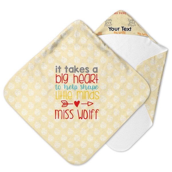 Custom Teacher Gift Hooded Baby Towel (Personalized)