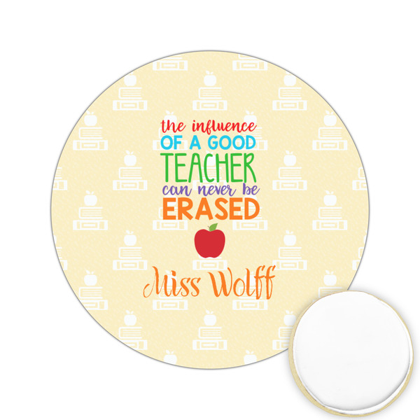 Custom Teacher Gift Printed Cookie Topper - 2.15" (Personalized)